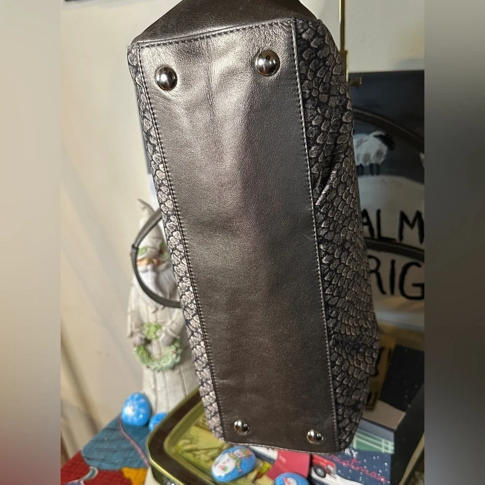 EUC Coach Taylor Snake Print Alexis Carryall Satchel. F26034 - Picture 5 of 7